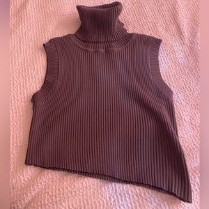 Ribbed crop turtleneck from Cider